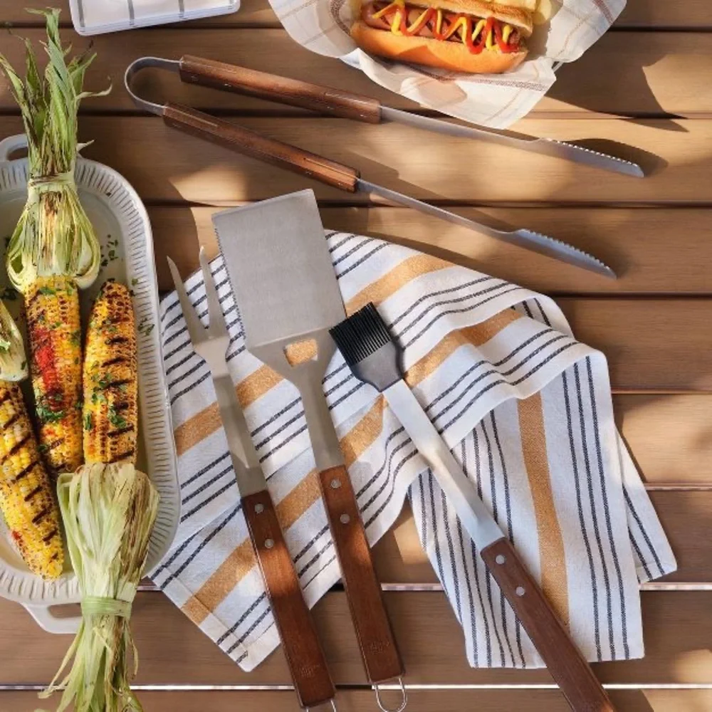 4pc Stainless Steel Grilling Tool Set
